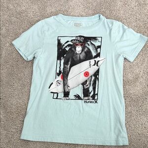 Hurley Sky Blue Surf Monkey Tee